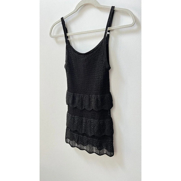 White House Black Market Crochet Layered Sleeveless Top Womens Sz S Sexy Tank - Picture 8 of 13